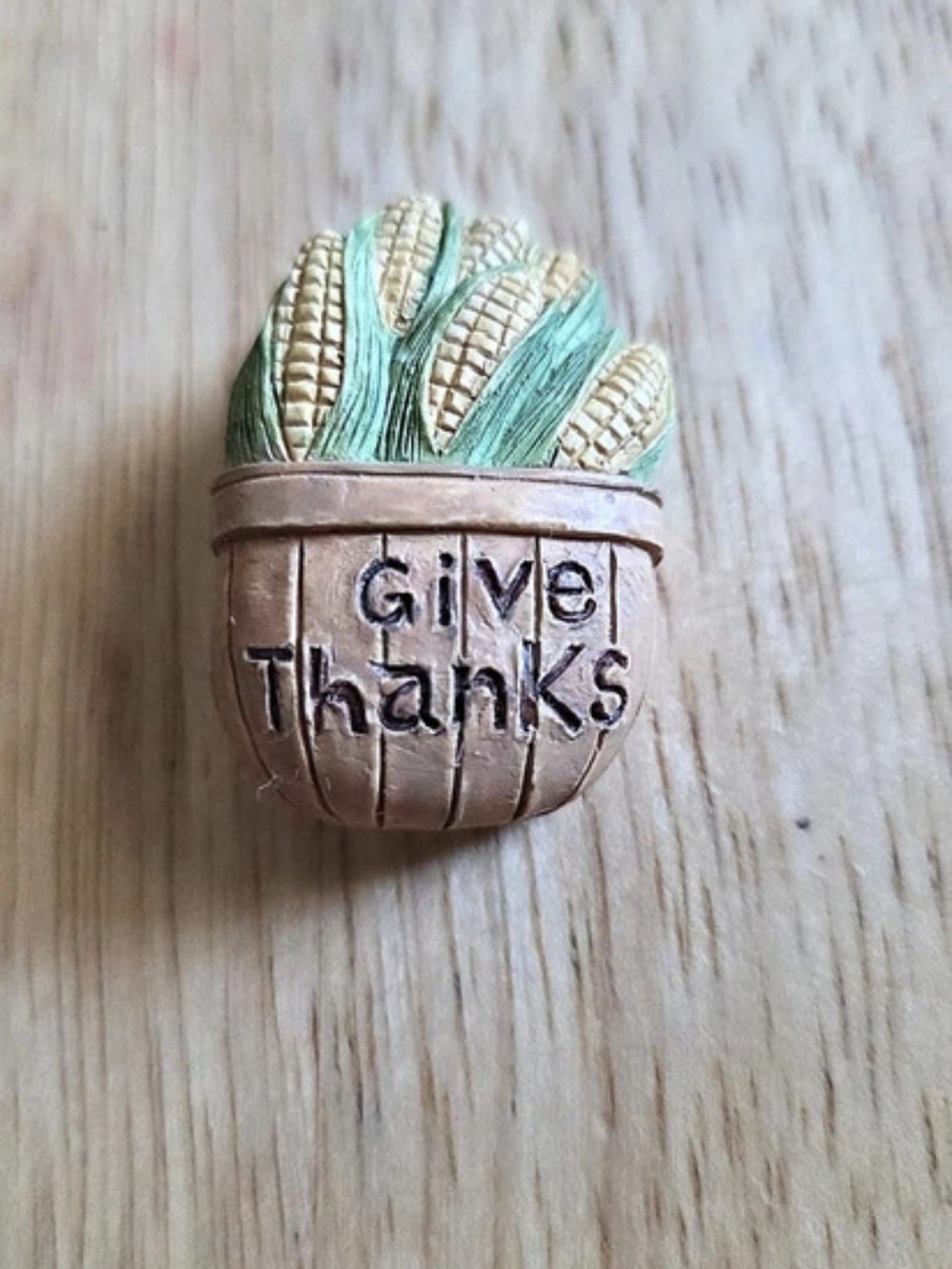 Thankful Pumpkin Brooch Brown & Green